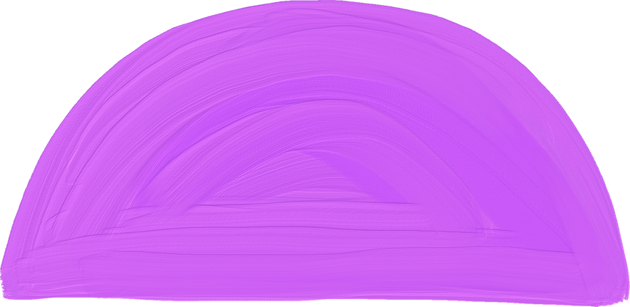 Impasto Textured Shapes Purple Semicircle